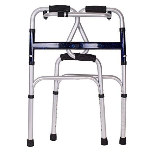 Carex Sturdy Uplift Adjustable Folding Walker with Stand Assist Design - primehubstore.shop Walkers