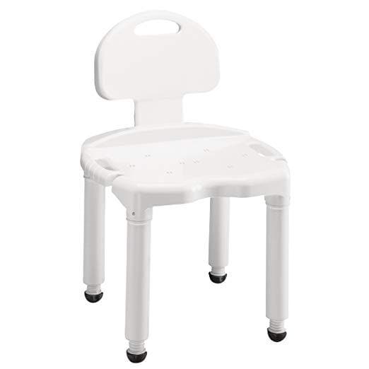 Carex Bariatric Bath Seat And Shower Chair With Back and Anti-Slip Feet - primehubstore.shop Bath Benches & Seats