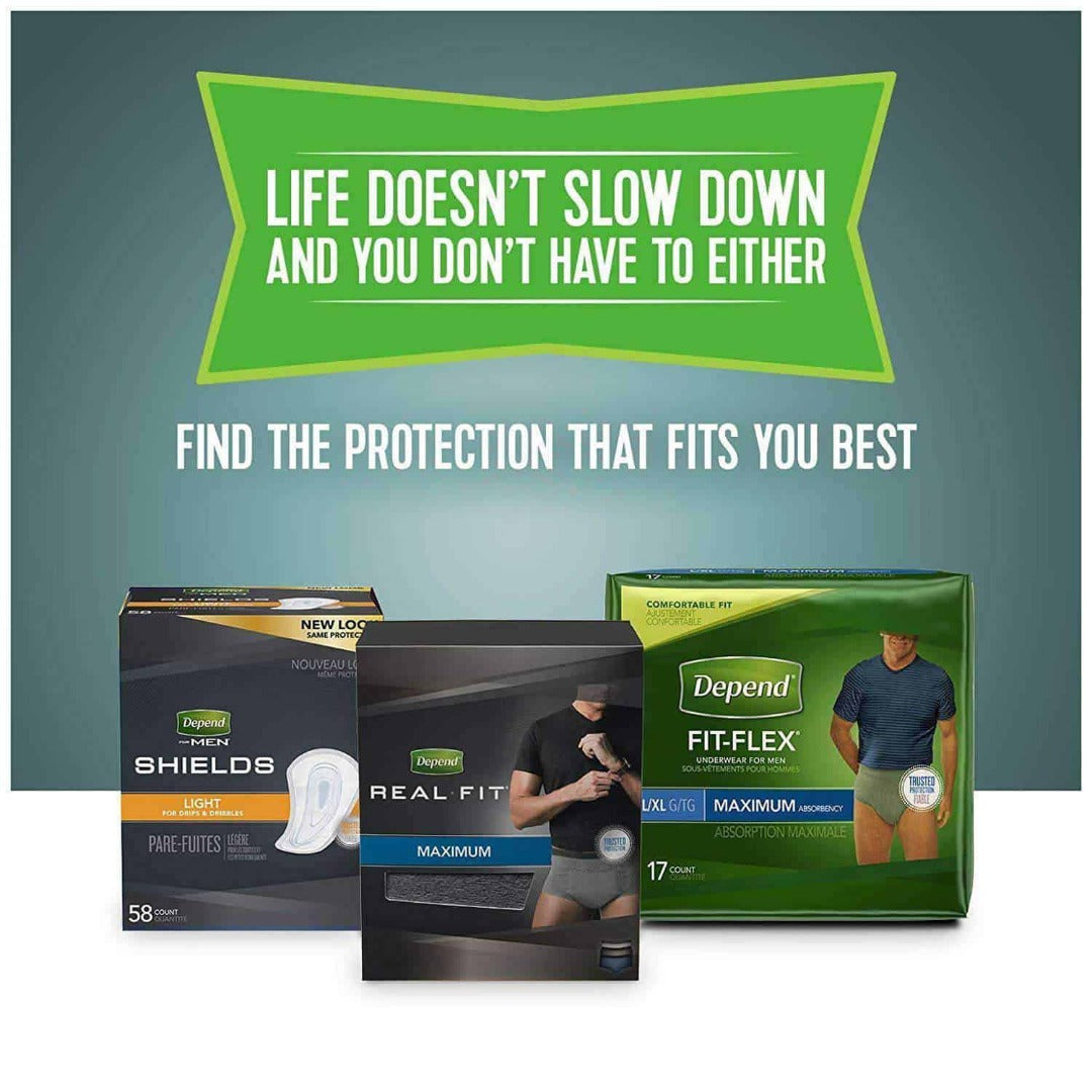 Depend Incontinence Men Guards Maximum Absorbency For Bladder Control - Case of 104 - primehubstore.shop Guards