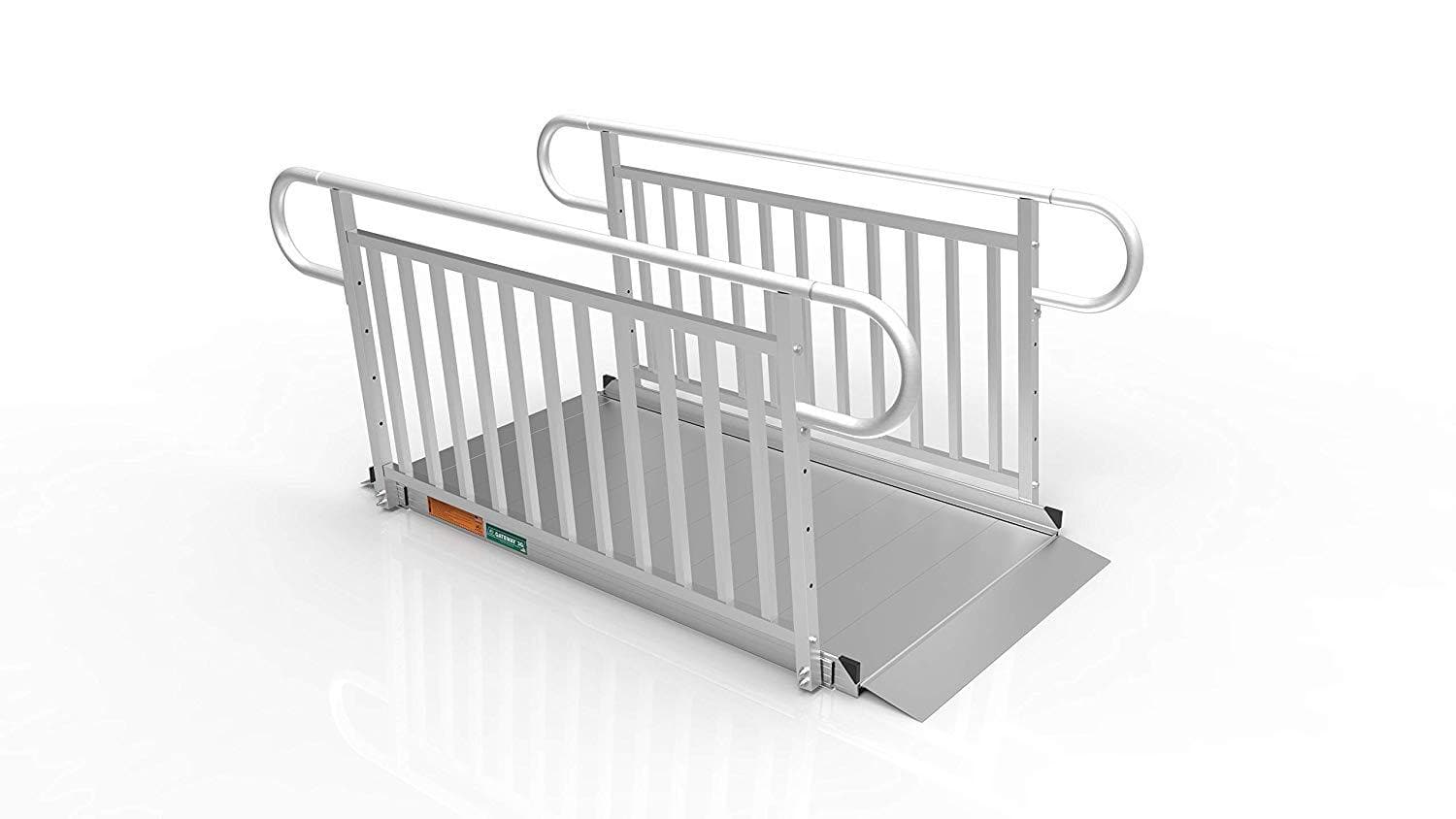 EZ-ACCESS Gateway 3G Portable Solid Surface Mobility Ramps with Vertical Picket Handrails - primehubstore.shop Mobility Ramps