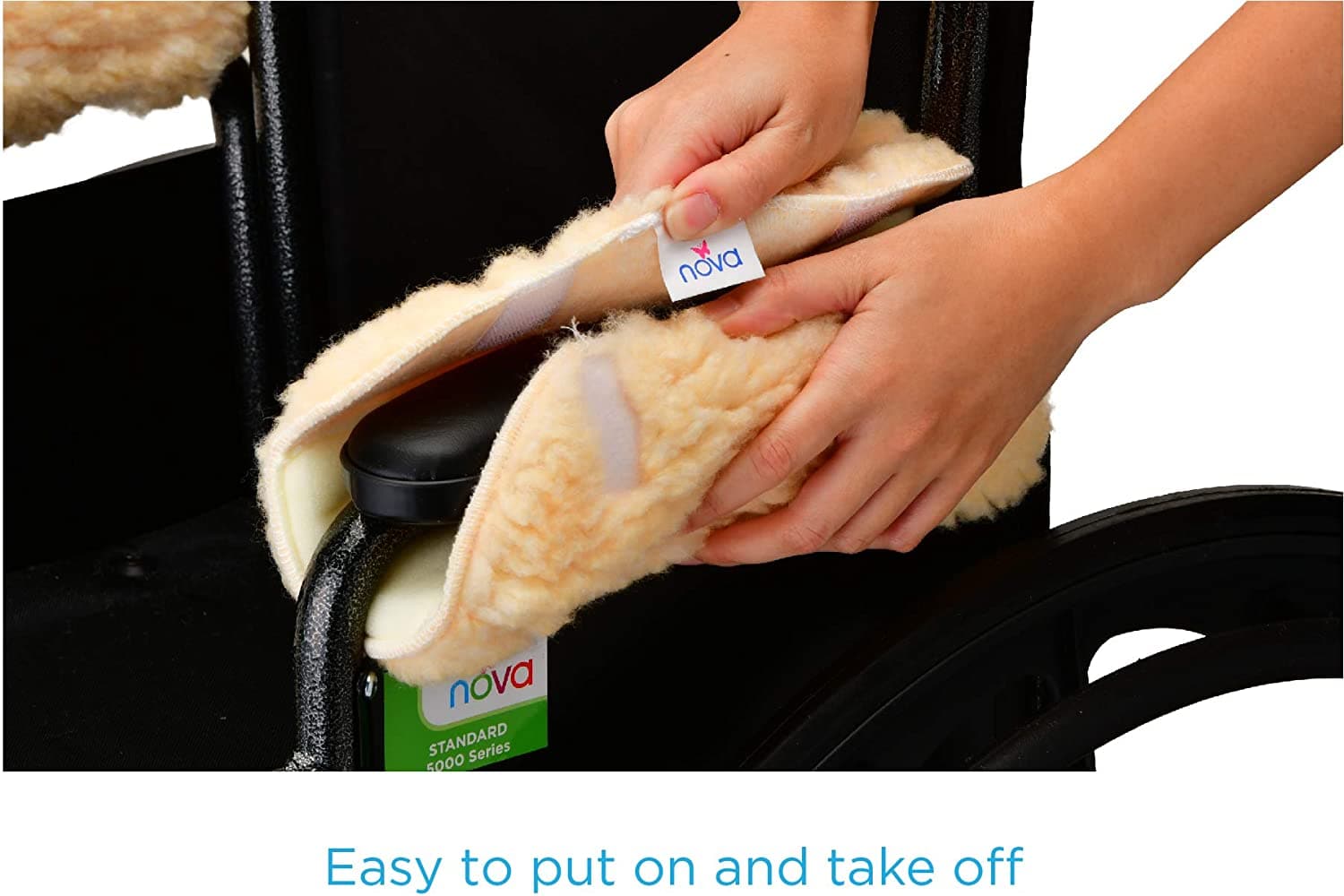 Nova Medical Wheelchair Fleece Arm Cushion Covers - primehubstore.shop Wheelchair Cushions