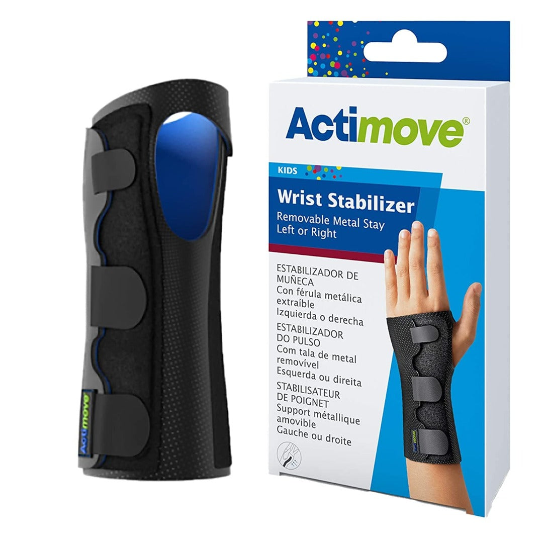Actimove Wrist Stabilizer Removable Metal Stay -  Right/Left - Black - primehubstore.shop Wrist Brace