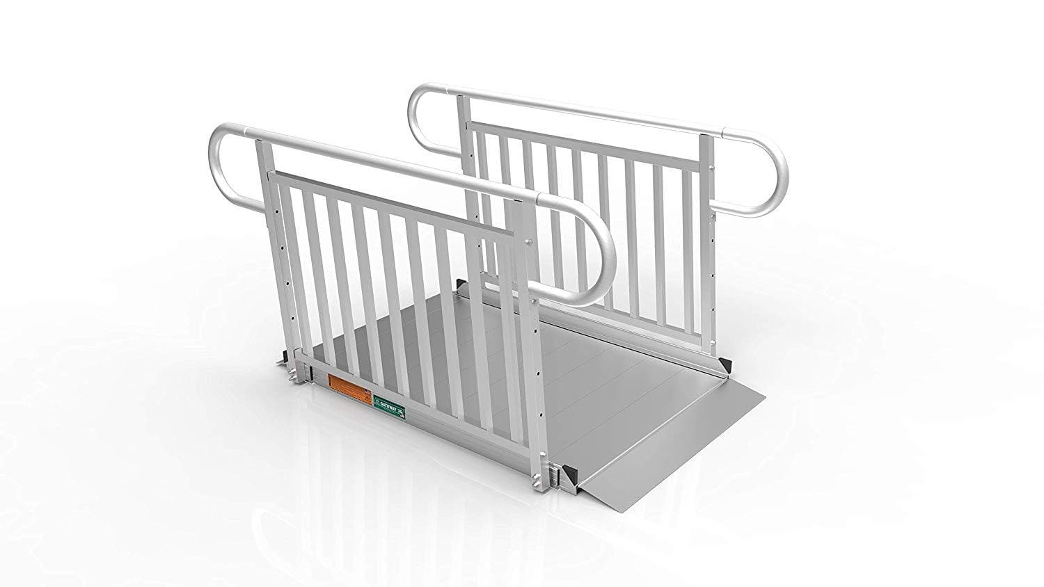 EZ-ACCESS Gateway 3G Portable Solid Surface Mobility Ramps with Vertical Picket Handrails - primehubstore.shop Mobility Ramps