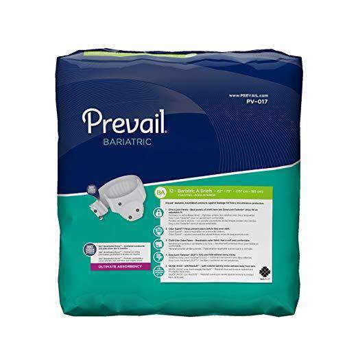 Prevail Unisex Bariatric Incontinence Adult Briefs with Breathable Zones - primehubstore.shop Incontinence