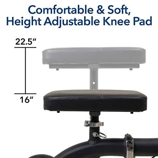 Carex Folding Knee Walker Scooter - 300 Lbs Weight Capacity - primehubstore.shop Knee Walkers