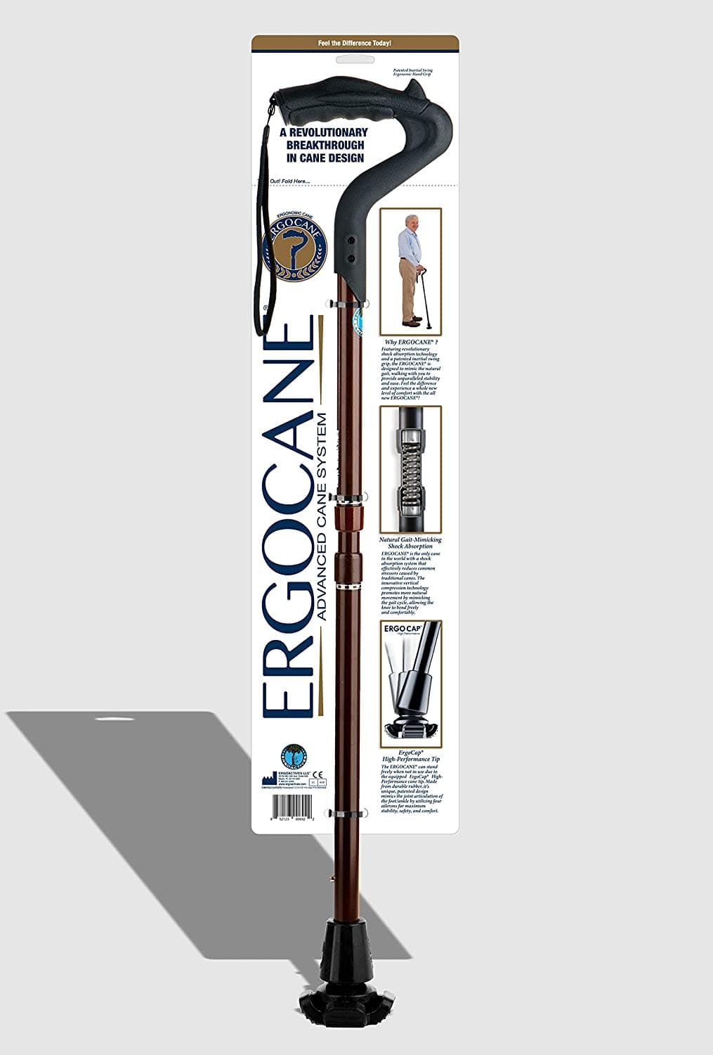 Ergoactives Ergocane 2G – Fully-Adjustable Ergonomic Canes As Seen On TV - primehubstore.shop Canes