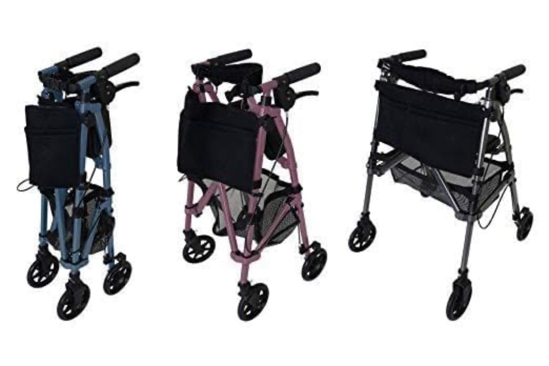 Stander EZ Fold-N-Go Rollator – Lightweight Folding Travel Walker Rollator with 6” Swivel Wheels - primehubstore.shop Rollators