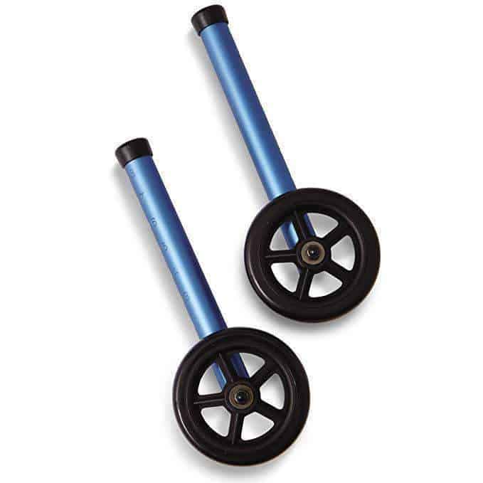 Medline Compact Folding Paddle Walker with 5" Wheels - Blue - primehubstore.shop Paddle Walkers