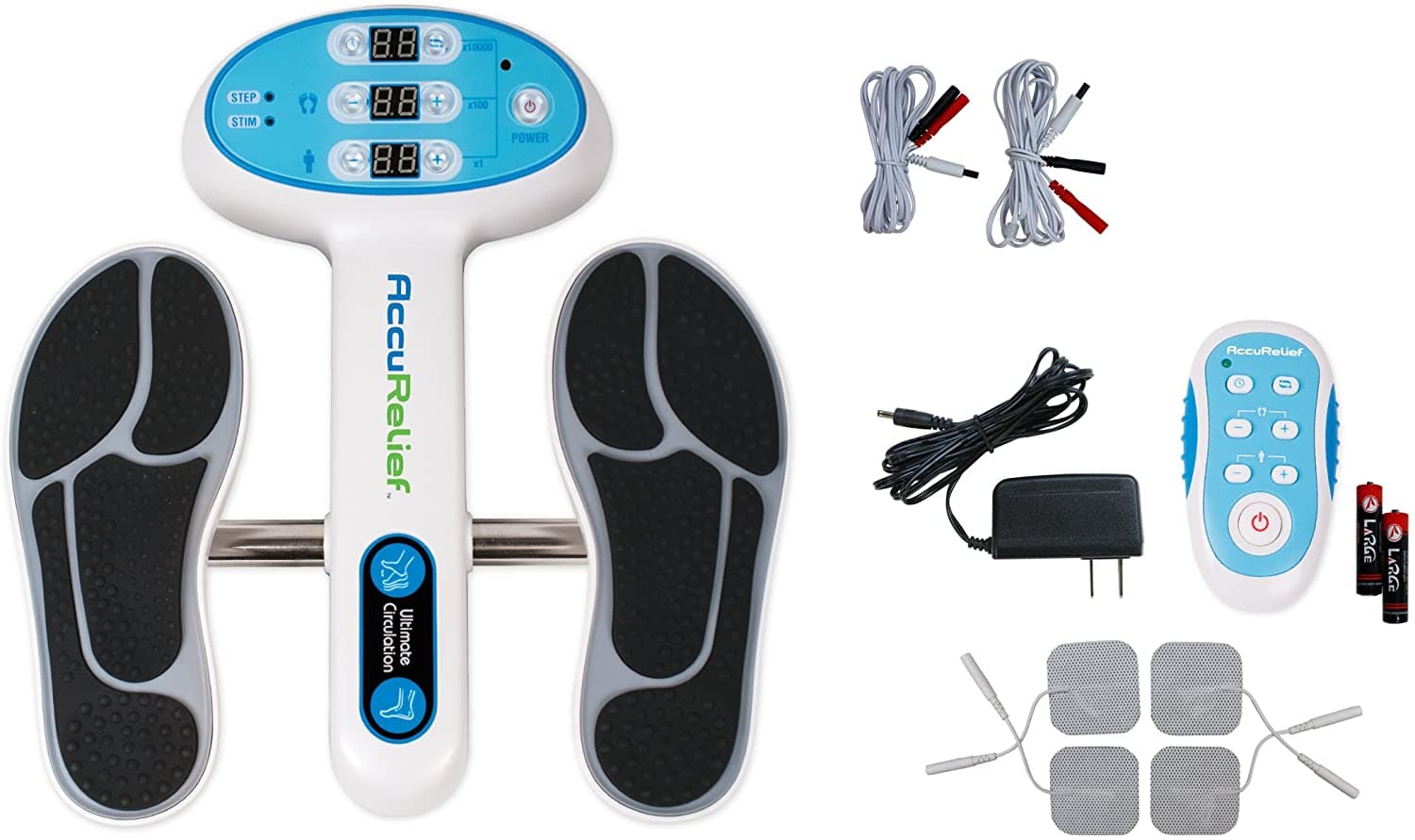 AccuRelief Ultimate Foot Circulator with Remote - EMS Muscle Stimulator - Open Box - primehubstore.shop Pain Management