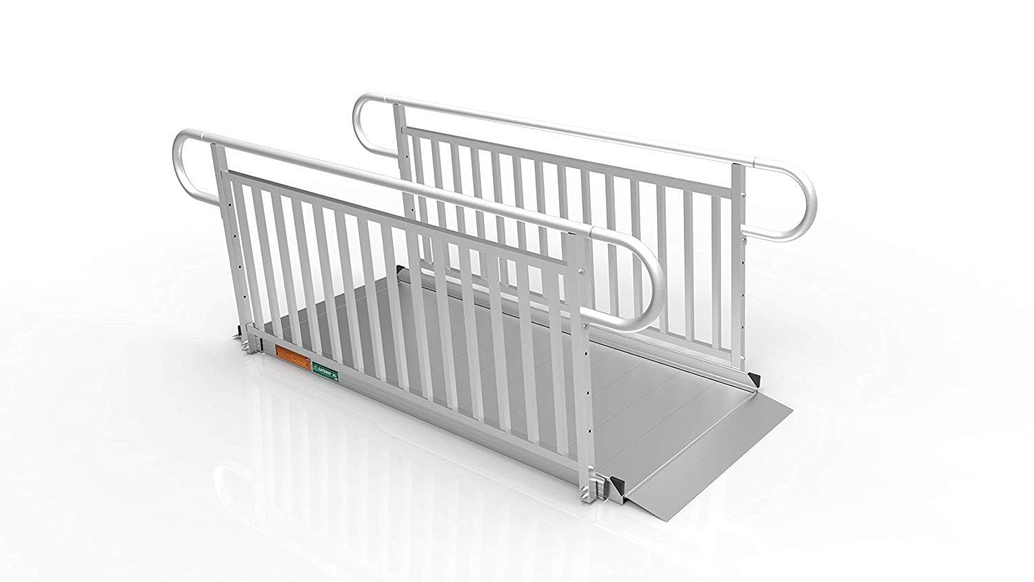 EZ-ACCESS Gateway 3G Portable Solid Surface Mobility Ramps with Vertical Picket Handrails - primehubstore.shop Mobility Ramps