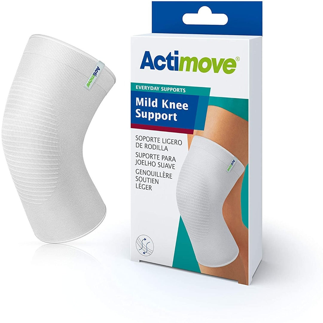 Actimove Everyday Mild Knee Support Compression Sleeve - White - primehubstore.shop Knee Support