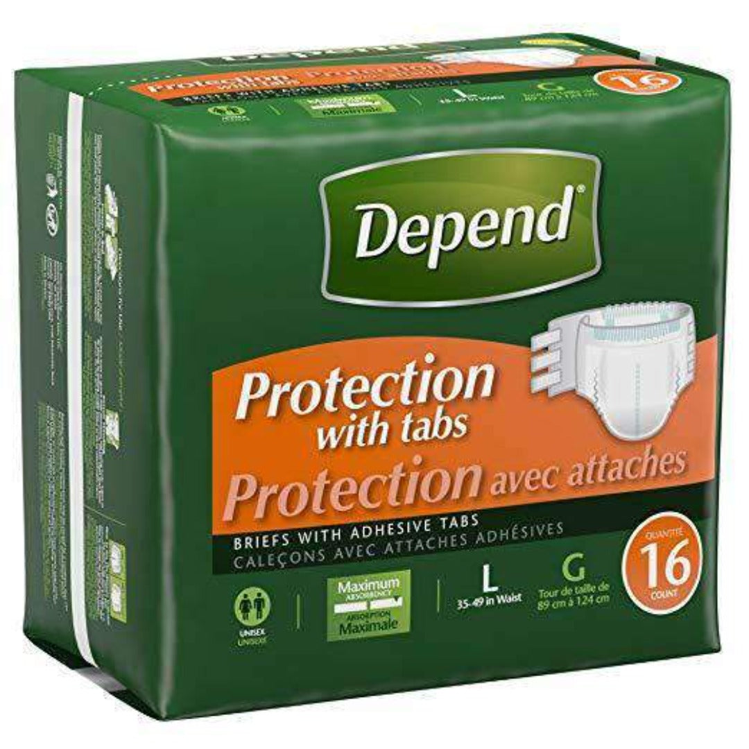 Depend Protection with Tabs Incontinence Underwear - Maximum Absorbency - primehubstore.shop Underwear - Unisex