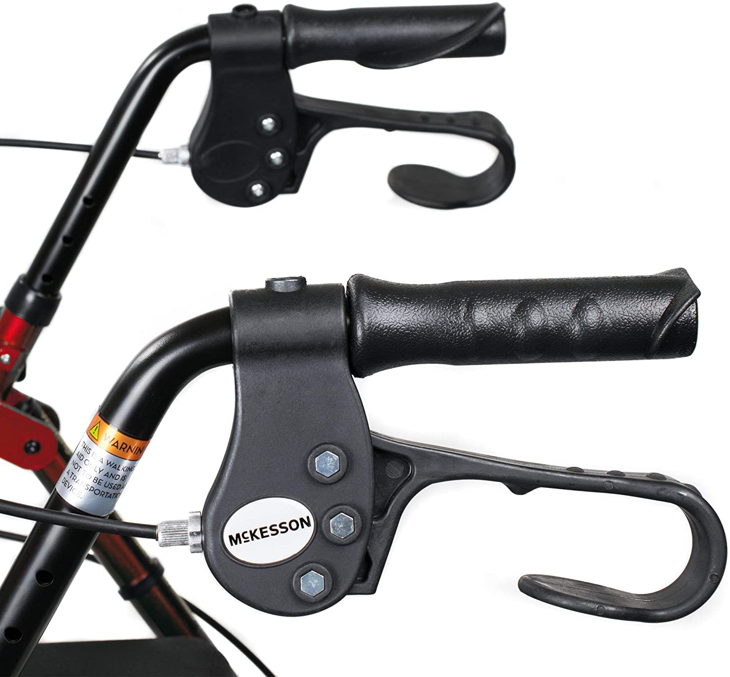 McKesson Lightweight Aluminum Folding Rollator with Padded Seat - Open Box - primehubstore.shop Rollators