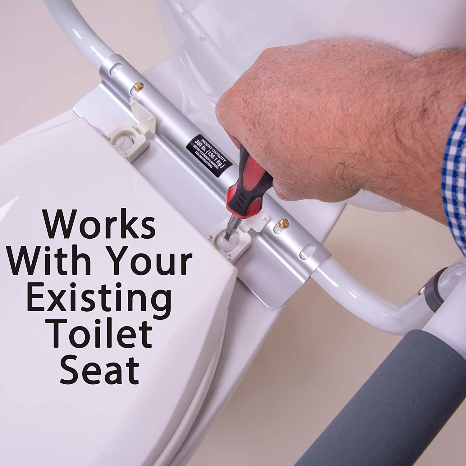 Carex Toilet Safety Frame with Adjustable Width - Easy Installation - primehubstore.shop Toilet Safety Frames