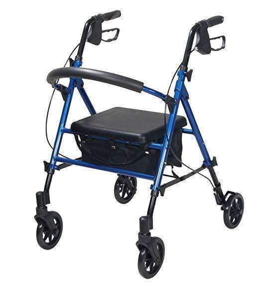 Drive Medical Adjustable Height Rollators with 6" Casters - primehubstore.shop Rollators