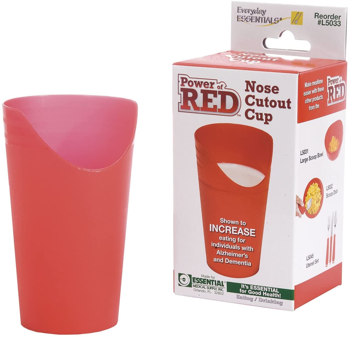Essential Medical Supply Power of Red™ Nose Cutout Cup - primehubstore.shop Drinking Cups