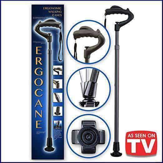 Ergoactives Ergocane 2G – Fully-Adjustable Ergonomic Canes As Seen On TV - primehubstore.shop Canes
