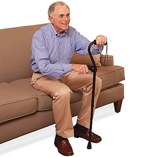 Carex Stand Assist Uplift Walking Cane with Secondary Flip Down Handle - primehubstore.shop Canes