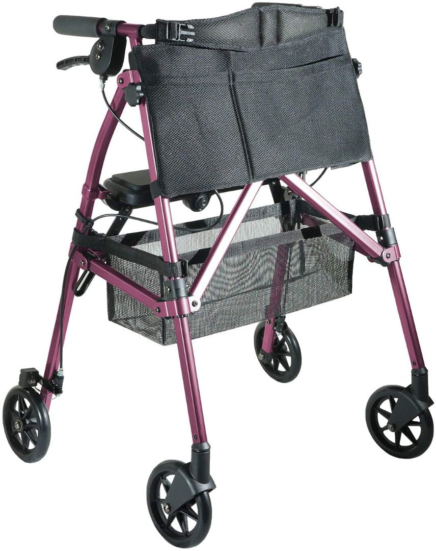 Stander EZ Fold-N-Go Rollator – Lightweight Folding Travel Walker Rollator with 6” Swivel Wheels - primehubstore.shop Rollators