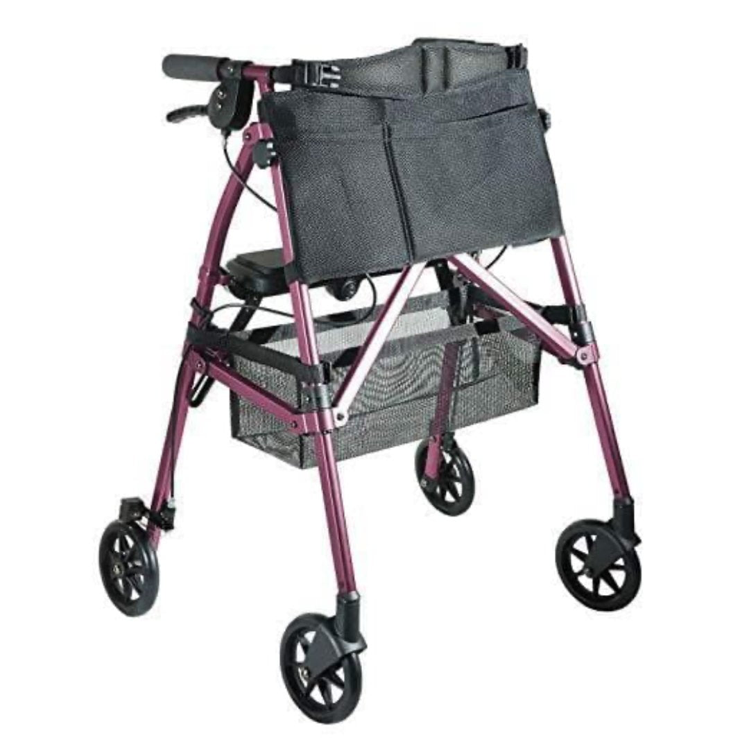 Stander EZ Fold-N-Go Rollator – Lightweight Folding Travel Walker Rollator with 6” Swivel Wheels - primehubstore.shop Rollators