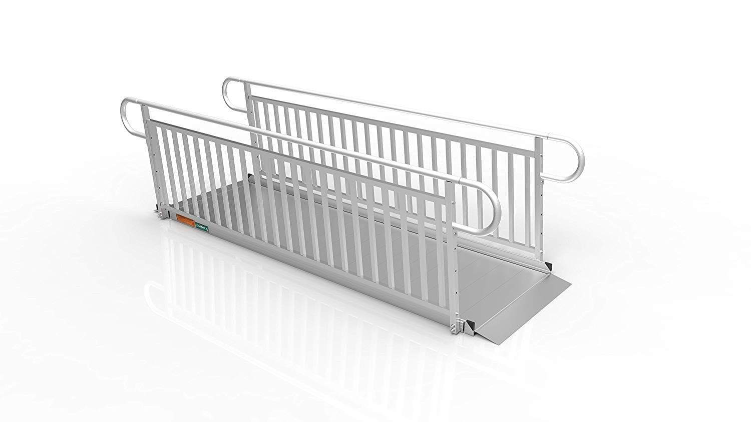 EZ-ACCESS Gateway 3G Portable Solid Surface Mobility Ramps with Vertical Picket Handrails - primehubstore.shop Mobility Ramps