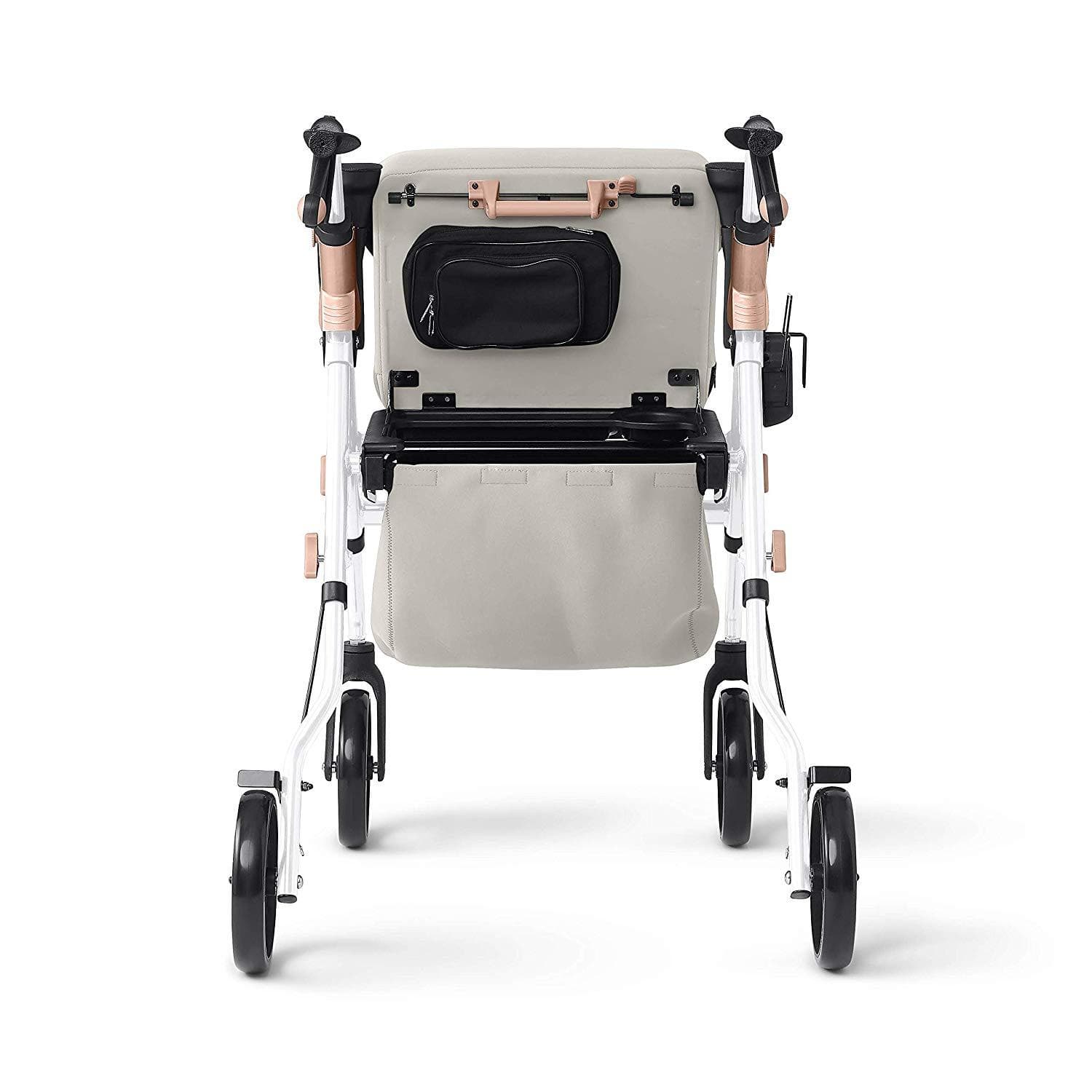 Medline Premium Empower Rollator Walker with Microban Antimicrobial Protection, Seat, Comfort Handles and Thick Backrest - primehubstore.shop Rollators