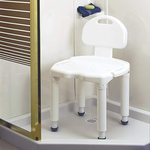 Carex Bariatric Bath Seat And Shower Chair With Back and Anti-Slip Feet - primehubstore.shop Bath Benches & Seats