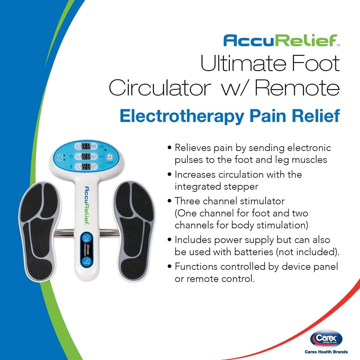 AccuRelief Ultimate Foot Circulator with Remote - EMS Muscle Stimulator - Open Box - primehubstore.shop Pain Management