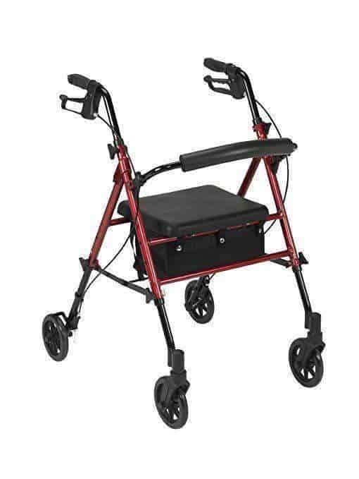 Drive Medical Adjustable Height Rollators with 6" Casters - primehubstore.shop Rollators
