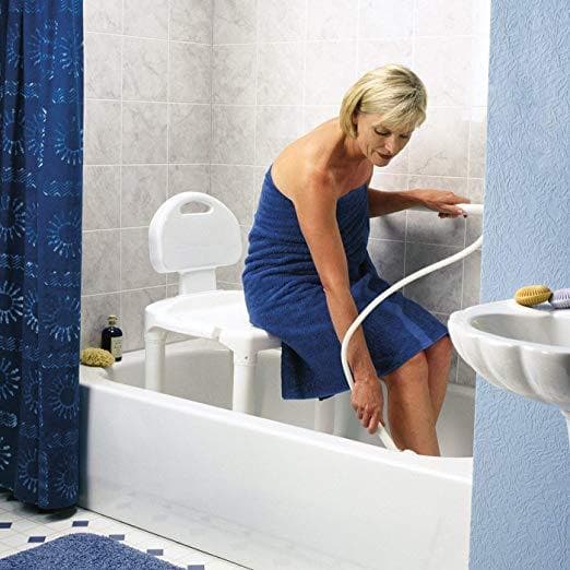 Carex Bariatric Bath Seat And Shower Chair With Back and Anti-Slip Feet - primehubstore.shop Bath Benches & Seats
