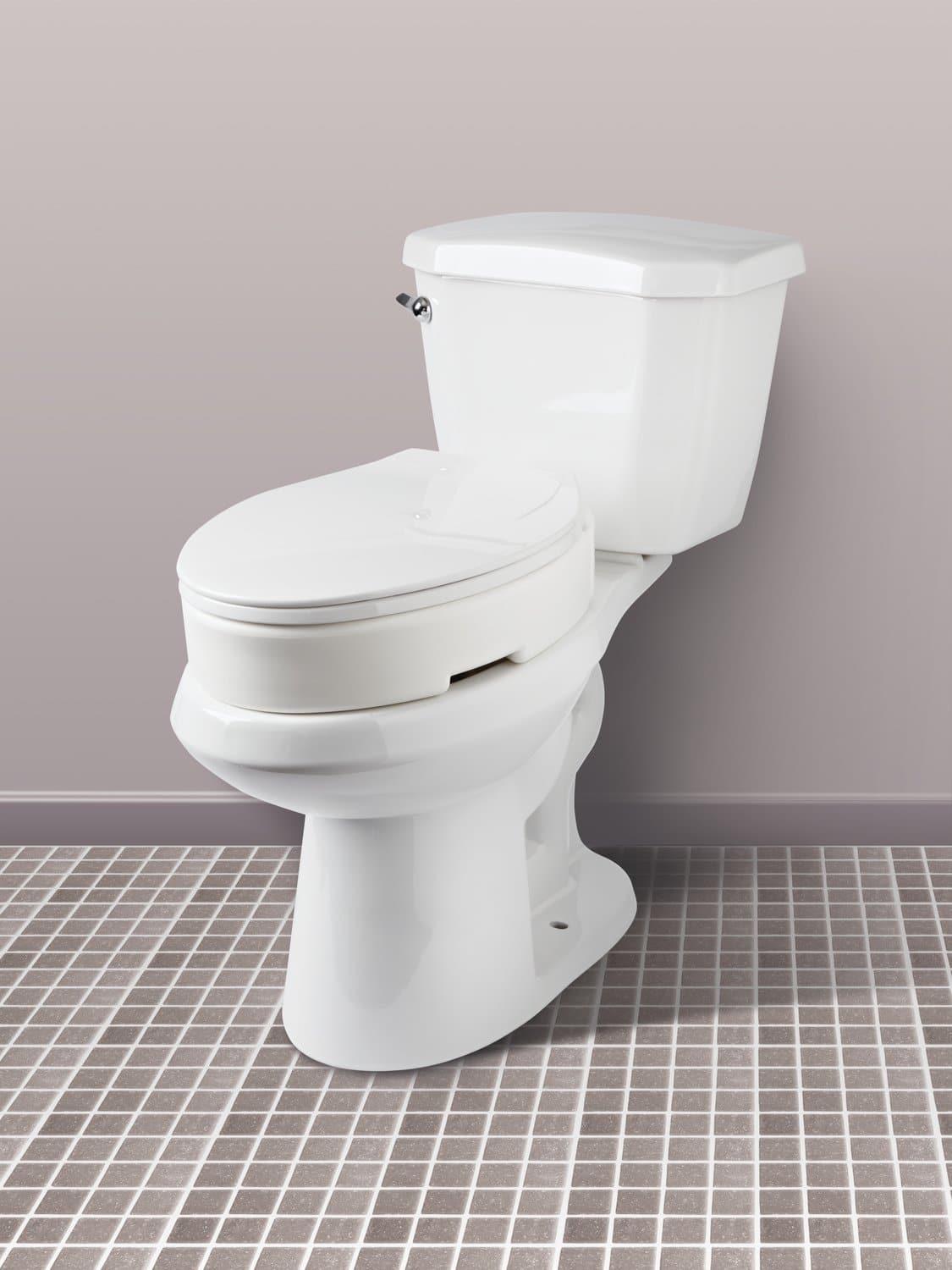 Carex Elongated Hinged Toilet Seat Riser - Adds 3.5 Inches of Toilet Lift - primehubstore.shop Toilet Seat Risers