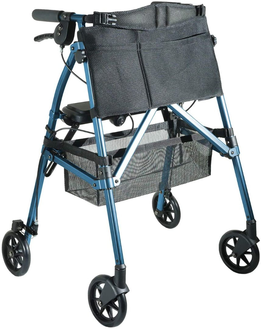 Stander EZ Fold-N-Go Rollator – Lightweight Folding Travel Walker Rollator with 6” Swivel Wheels - primehubstore.shop Rollators