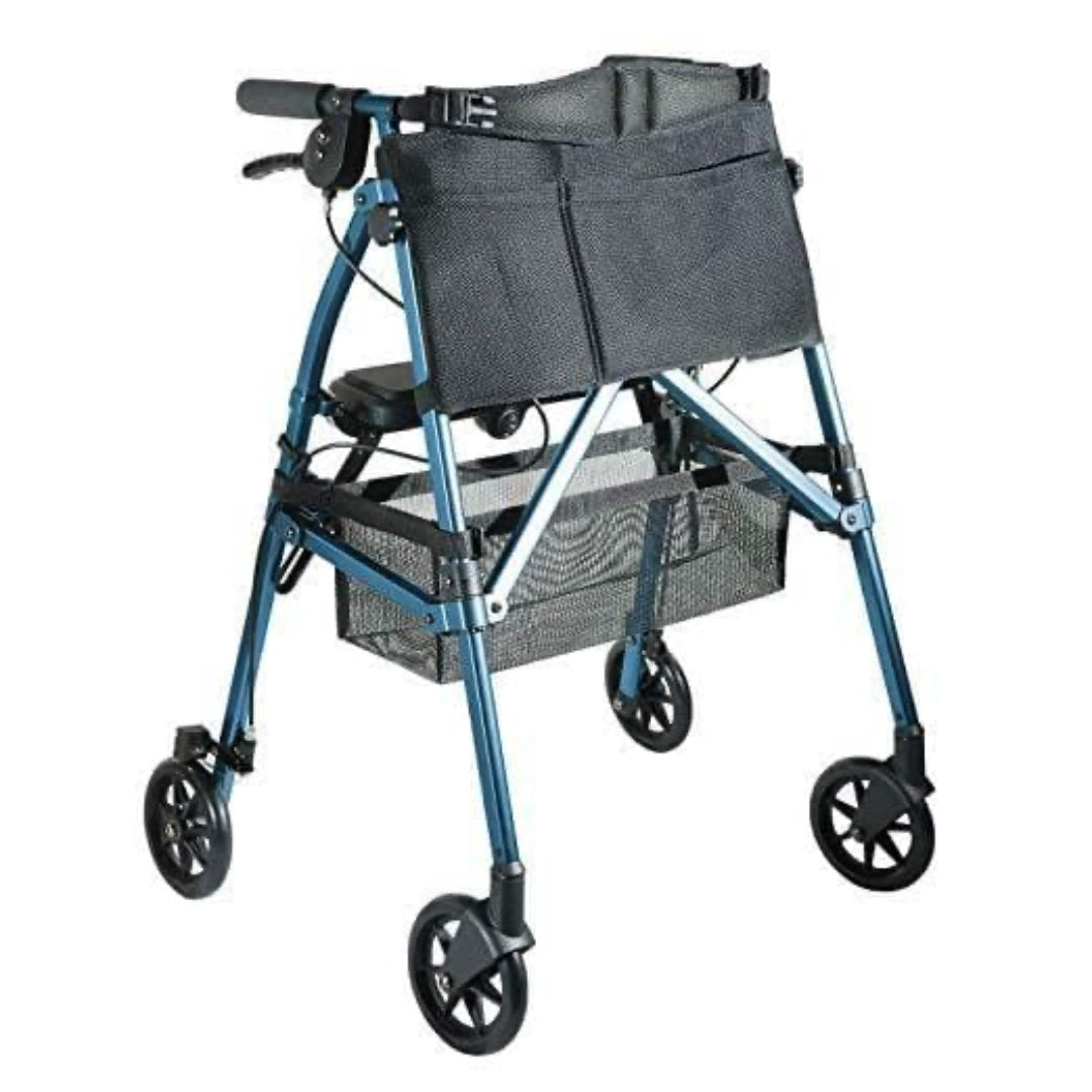 Stander EZ Fold-N-Go Rollator – Lightweight Folding Travel Walker Rollator with 6” Swivel Wheels - primehubstore.shop Rollators