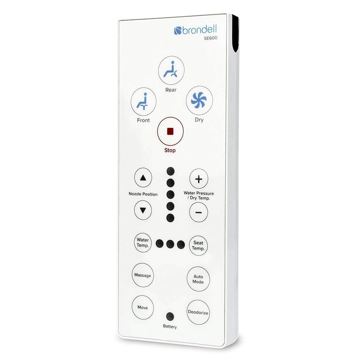 Brondell Swash Bidet Seat White with Air Dryer and Stainless-Steel Nozzle, Nightlight, Deodorizer & Remote Control - primehubstore.shop Bidets