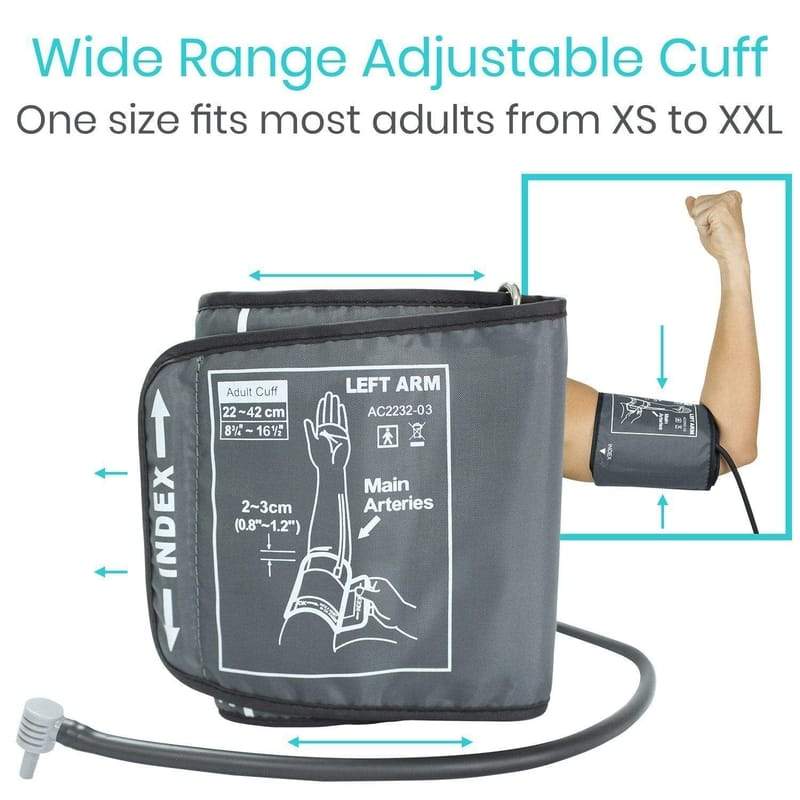 Vive Health Upper Arm Precision Blood Pressure Monitor with XL LCD Screen - primehubstore.shop Blood Pressure Monitors