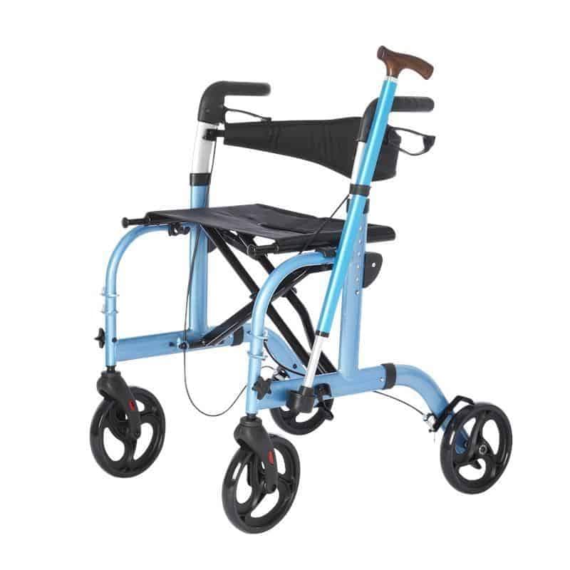 Lifestyle Mobility Aids Lightweight Folding Translator - 2 in 1 Rollator and Transport Chairs - primehubstore.shop Rollators