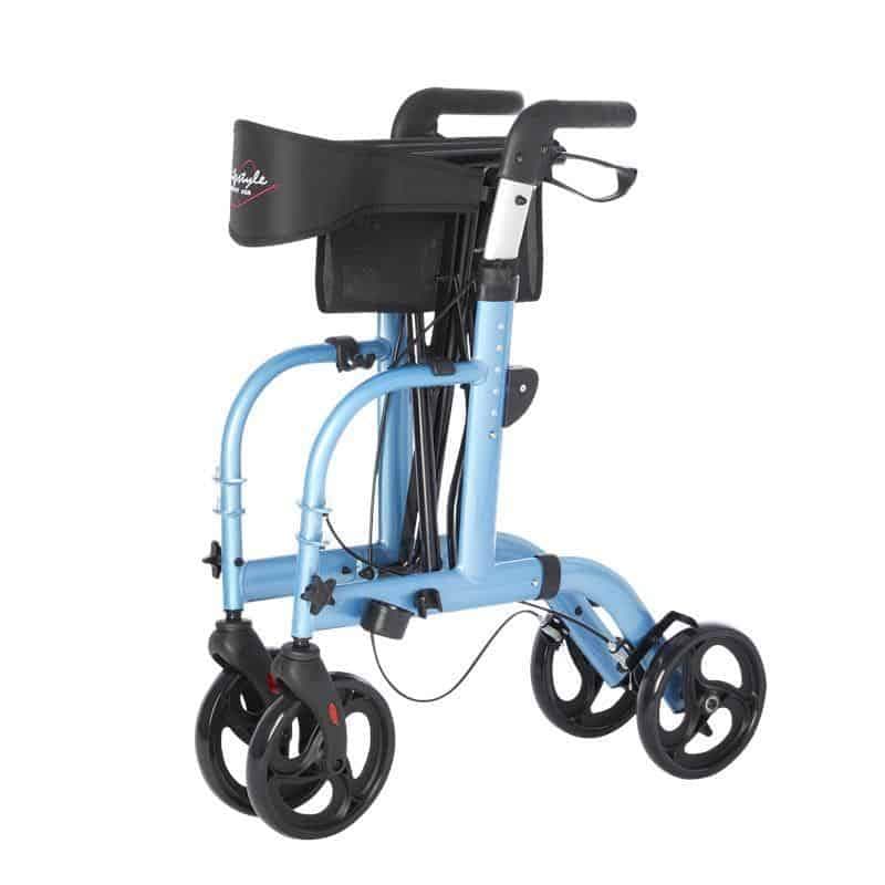 Lifestyle Mobility Aids Lightweight Folding Translator - 2 in 1 Rollator and Transport Chairs - primehubstore.shop Rollators