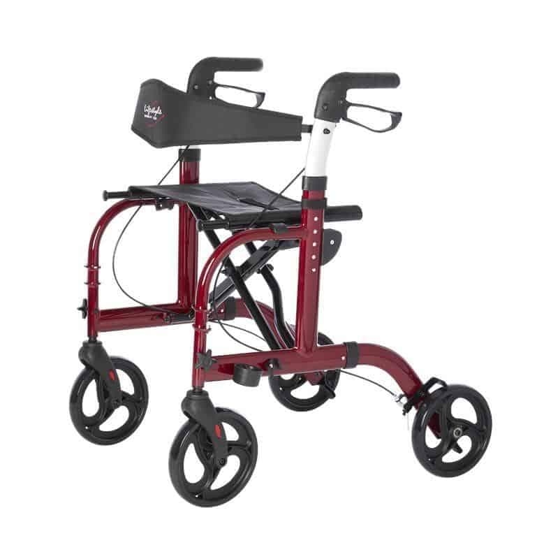 Lifestyle Mobility Aids Lightweight Folding Translator - 2 in 1 Rollator and Transport Chairs - primehubstore.shop Rollators
