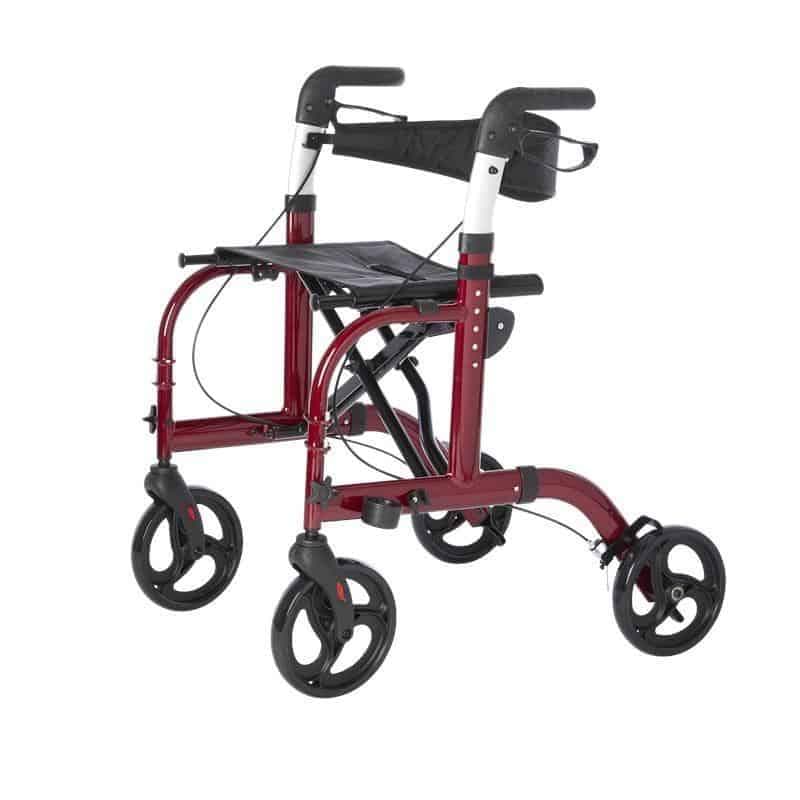 Lifestyle Mobility Aids Lightweight Folding Translator - 2 in 1 Rollator and Transport Chairs - primehubstore.shop Rollators