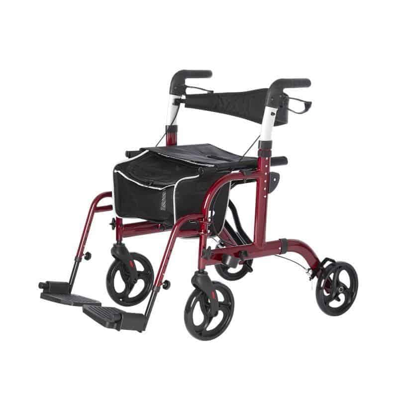 Lifestyle Mobility Aids Lightweight Folding Translator - 2 in 1 Rollator and Transport Chairs - primehubstore.shop Rollators