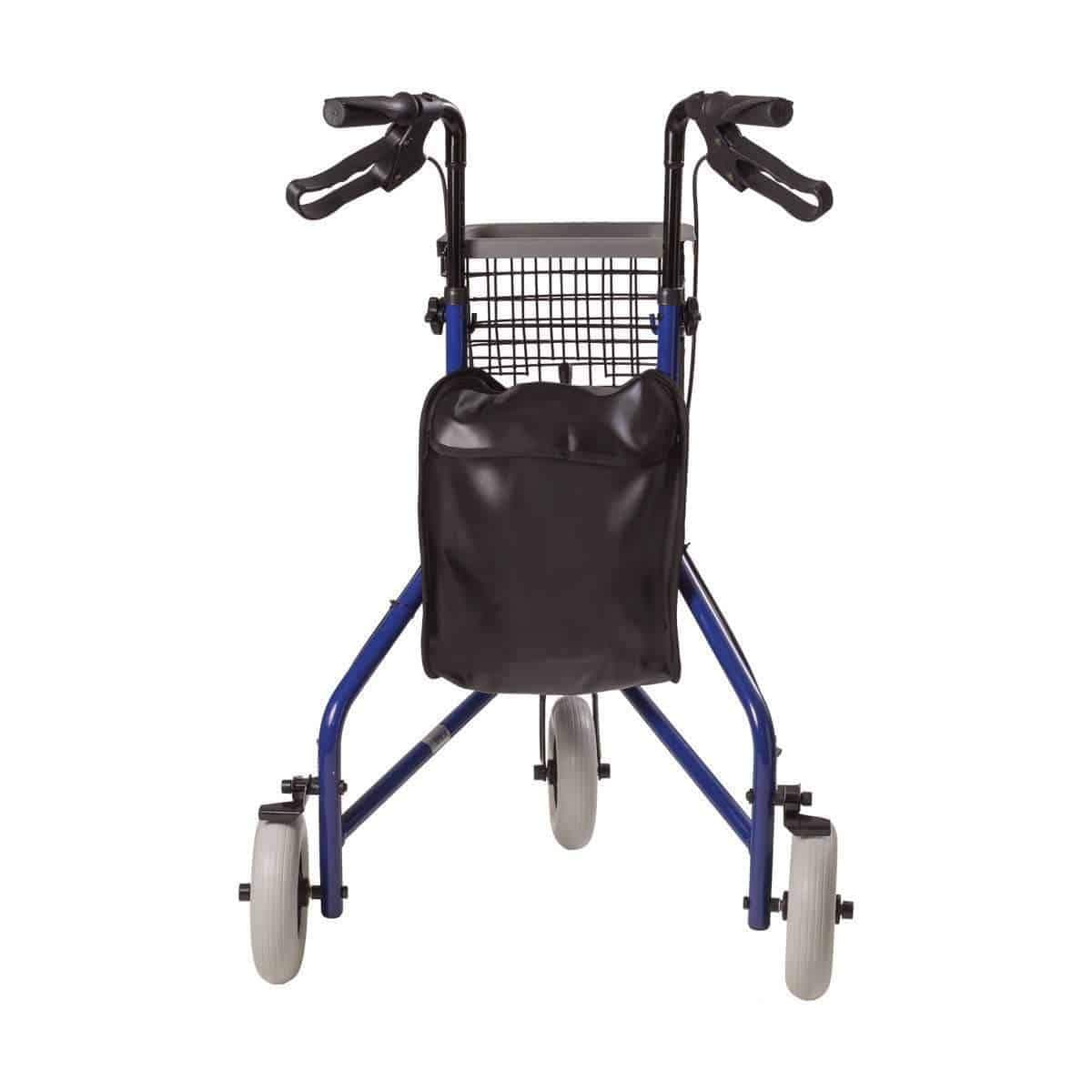 DMI 3-Wheel Folding Lightweight Aluminum Rollator Walker - Royal Blue - primehubstore.shop Rollators