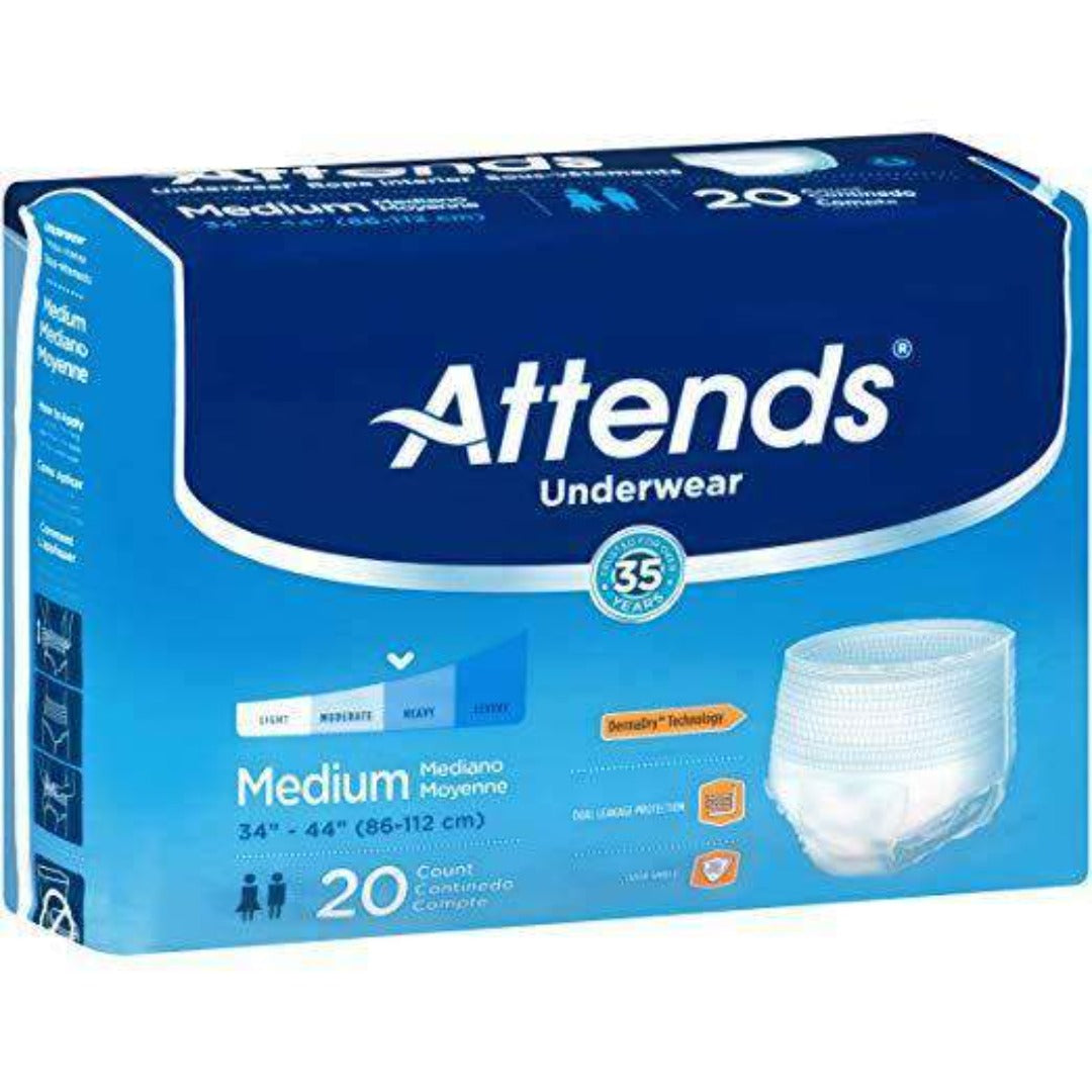 Attends Protective Underwear with DermaDry Technology for Adult Incontinence Care - Case - primehubstore.shop Incontinence