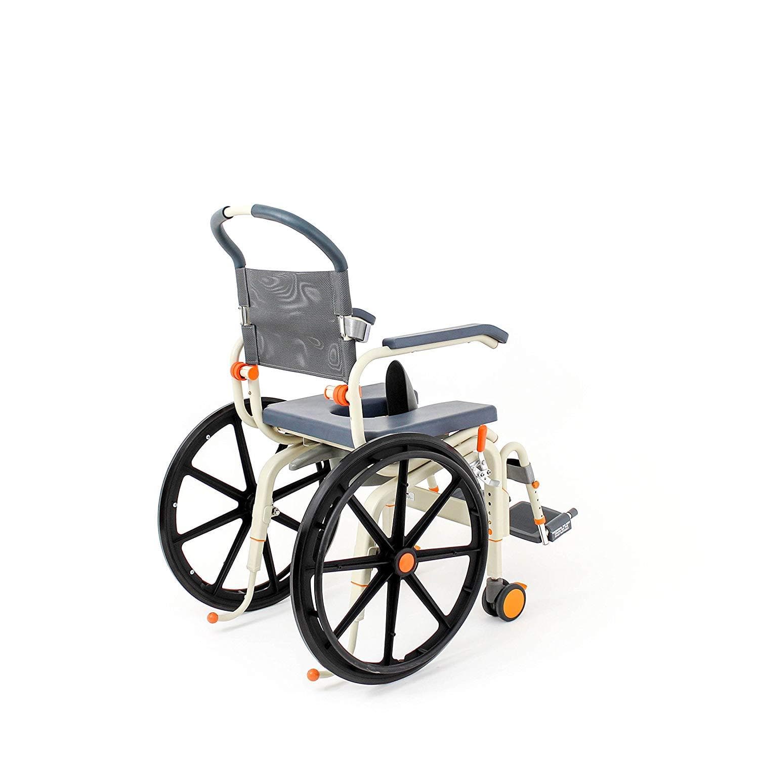ShowerBuddy Self-Propelled Roll-In Buddy Solo Shower Chair with Commode Opening - primehubstore.shop Shower Chairs