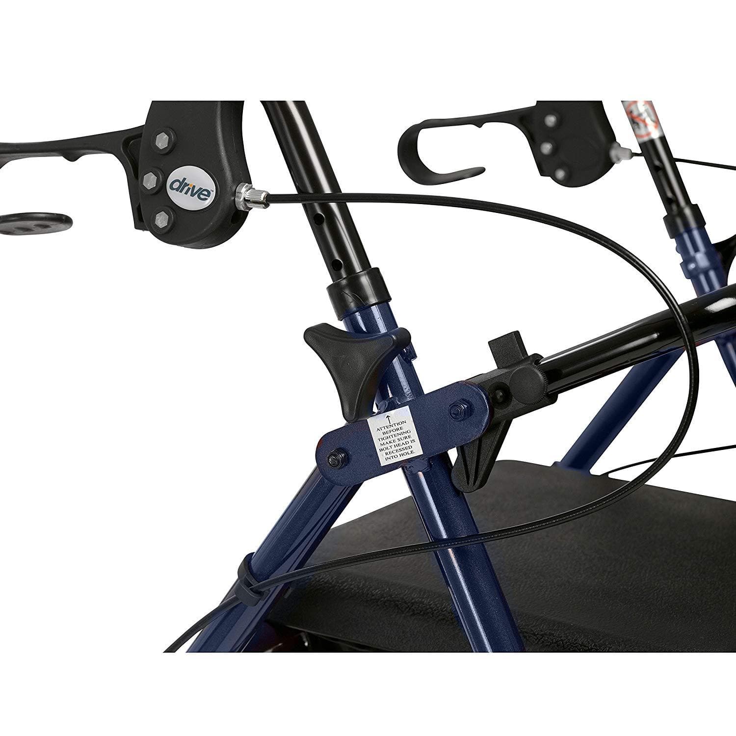 Drive Medical Folding Aluminum Rollator with Removable Back Support & Padded Seat - primehubstore.shop Rollators