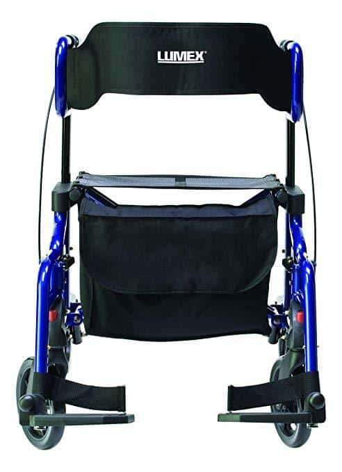 Lumex Lightweight Folding Hybrid LX Rollator & Transport Chair - primehubstore.shop Rollators