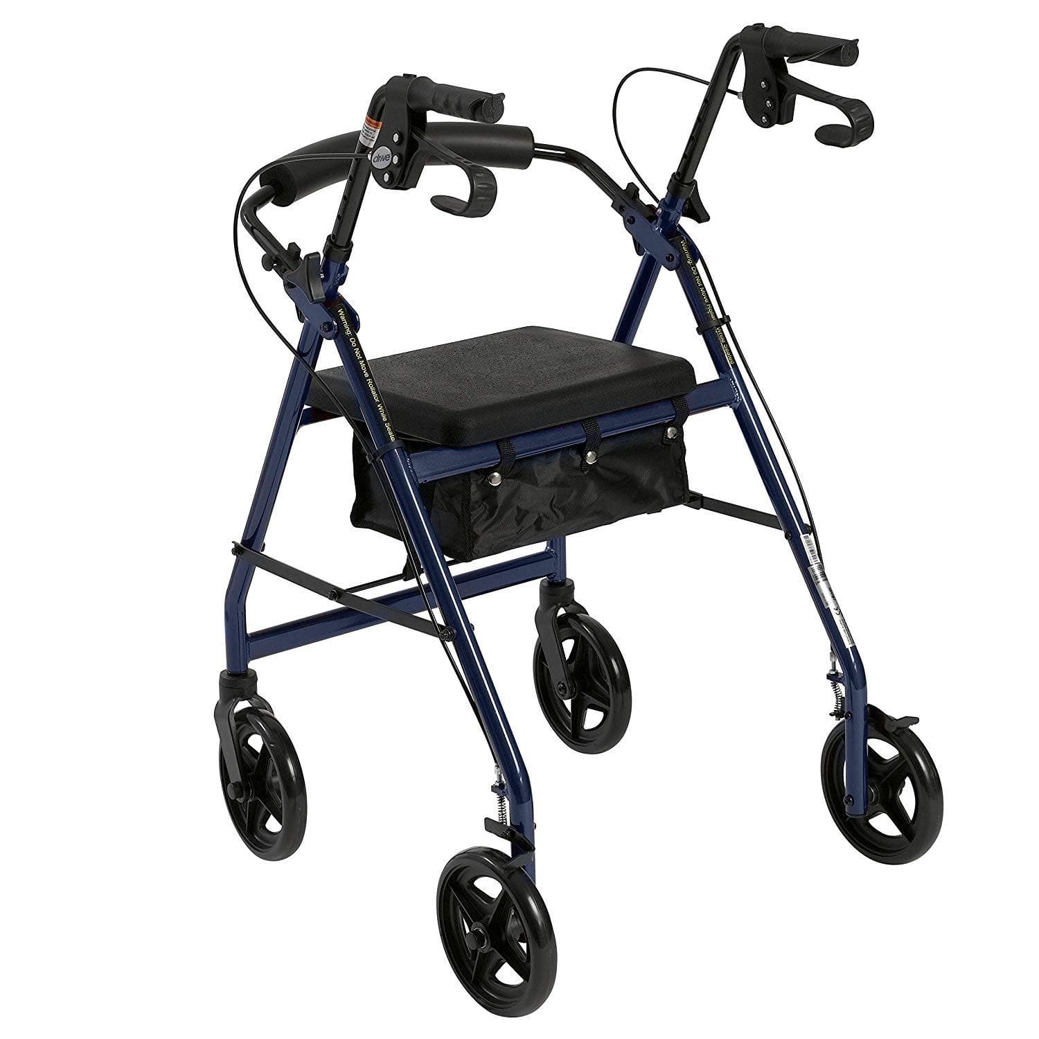 Drive Medical Folding Aluminum Rollator with Removable Back Support & Padded Seat - primehubstore.shop Rollators