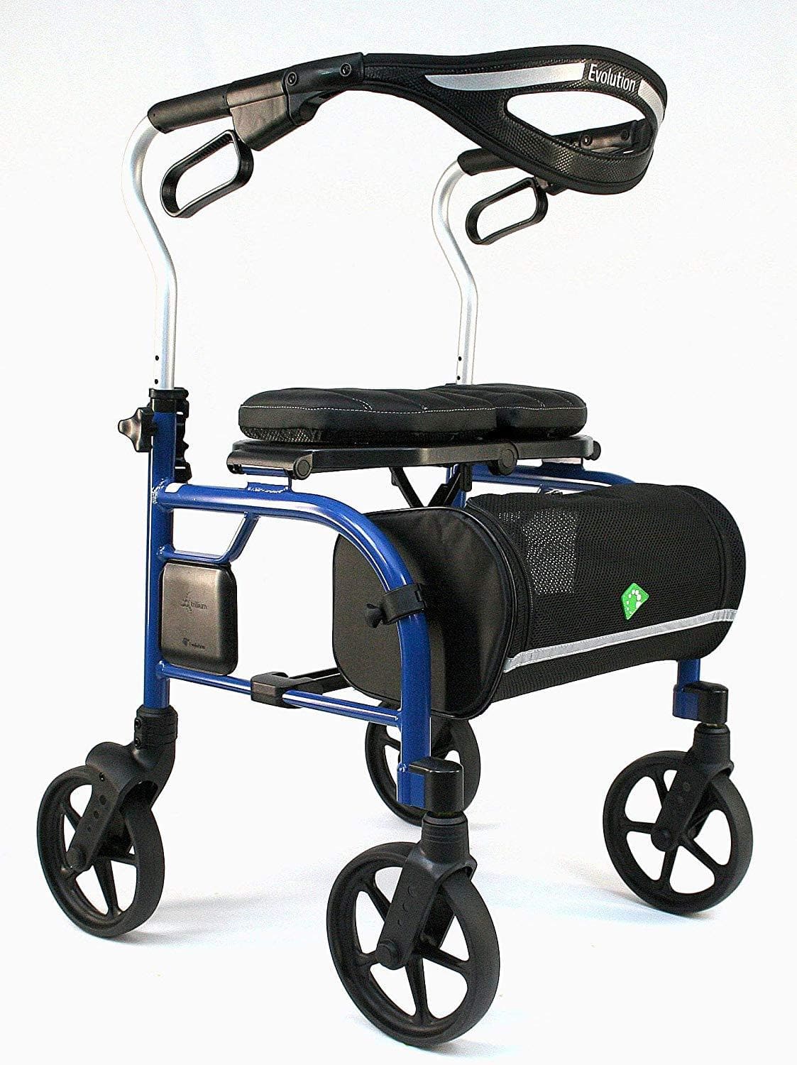 Evolution Trillium Lightweight Folding Rolling Walker Rollator with Large 8" Wheels - Open Box - primehubstore.shop Rollators