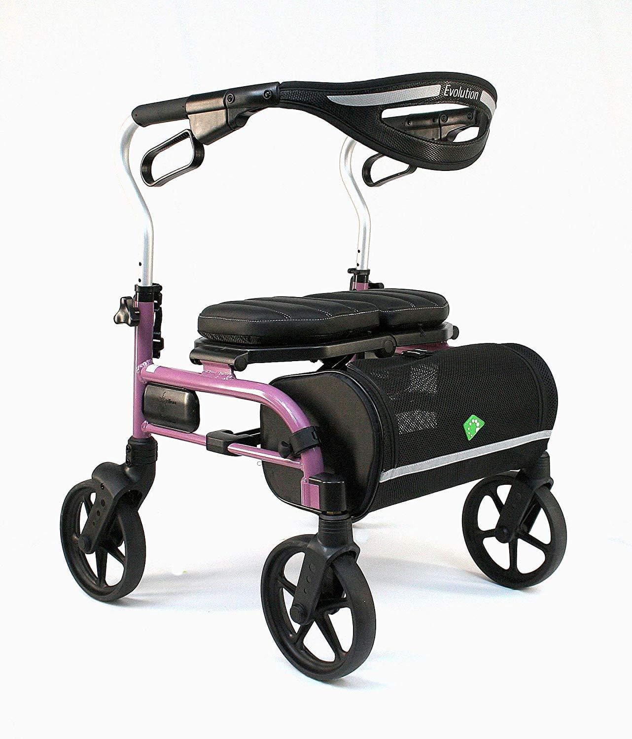 Evolution Trillium Lightweight Folding Rolling Walker Rollator with Large 8" Wheels - Open Box - primehubstore.shop Rollators