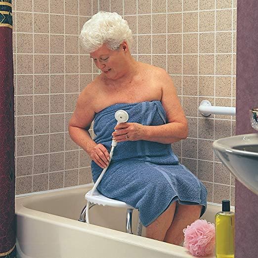 Carex Adjustable Bath and Shower Seat – Height Adjustable Shower Stool - primehubstore.shop Bath Stool