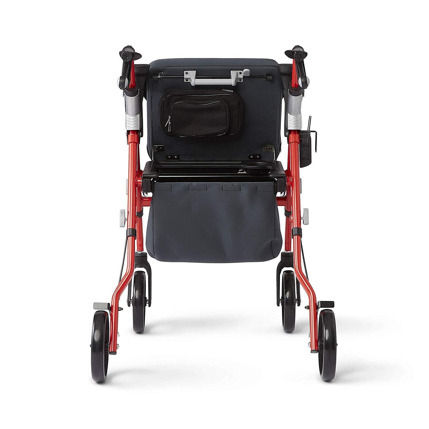 Medline Premium Empower Rollator Walker with Microban Antimicrobial Protection, Seat, Comfort Handles and Thick Backrest - primehubstore.shop Rollators
